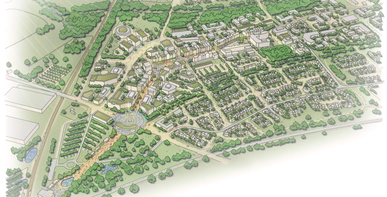 Worcestershire parkway drawing of plan
