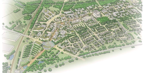 Worcestershire parkway drawing of plan